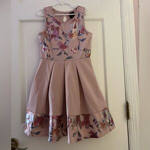 Floral Pink Kids Dress
